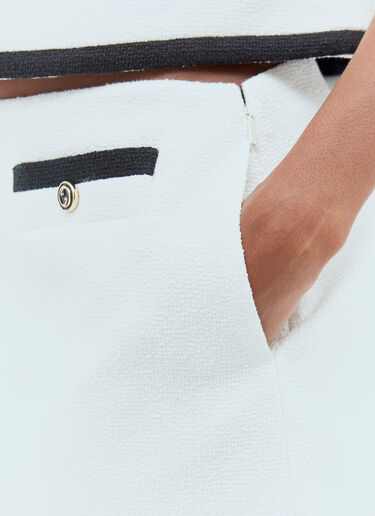 Tweed Mini Skirt Gucci Tweed Mini Skirt White guc0257003