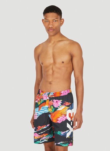 Y-3 AOP Printed Swim Shorts Black yyy0147019