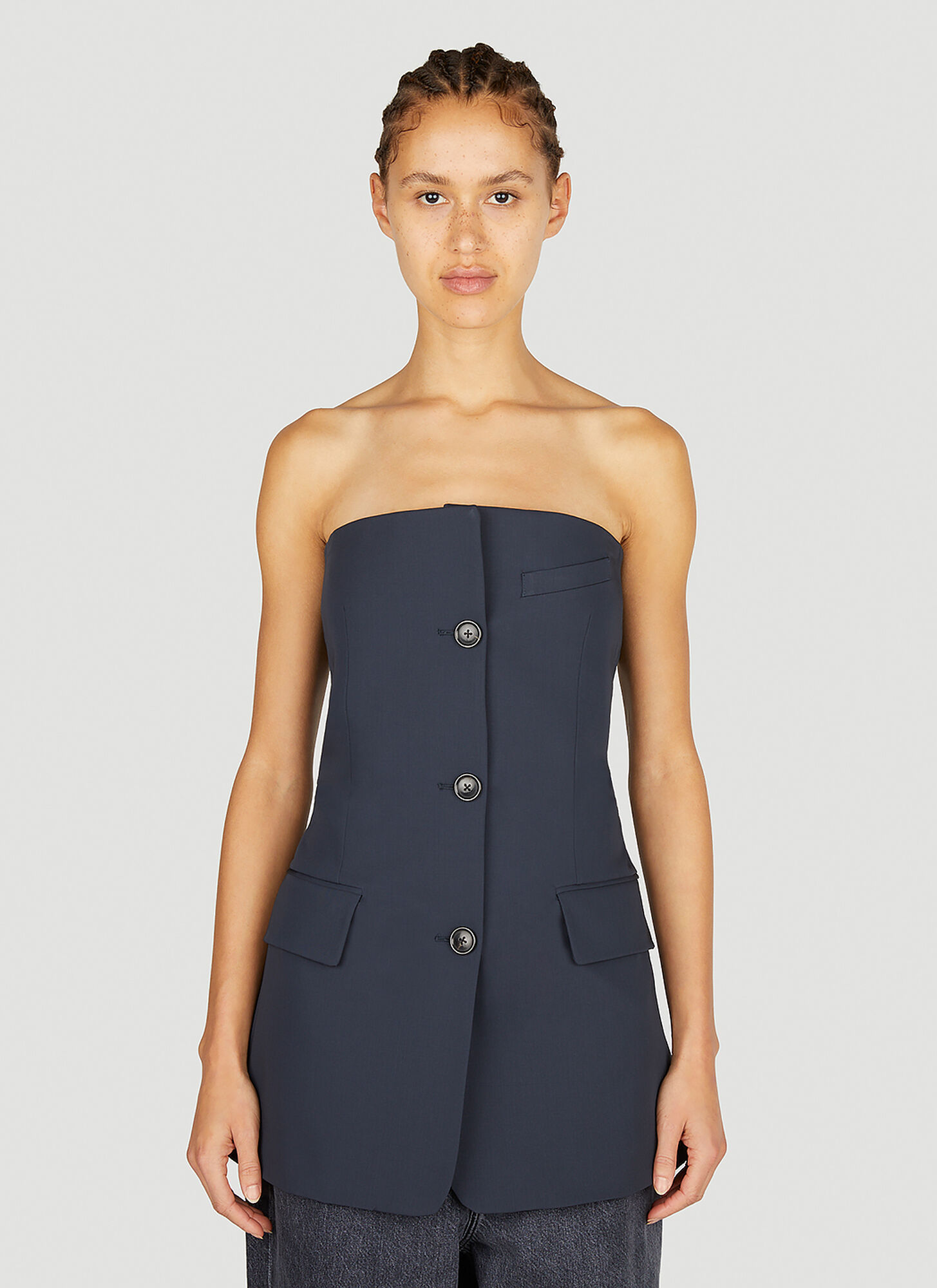 Shop Our Legacy Suit Top In Blue