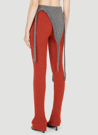 Ottolinger Bouclé Knit Pants Red ott0250010