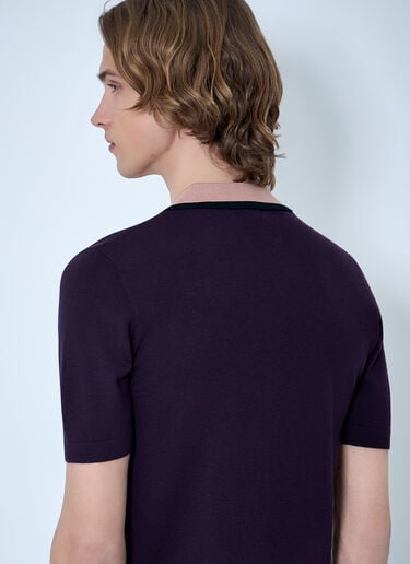 Dries Van Noten Knit Polo Shirt Navy dvn0163026