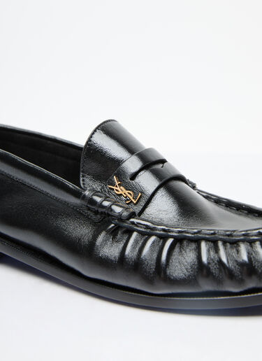 Saint Laurent Le Loafer Penney Leather Slippers Black sla0156026