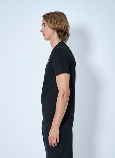 LN-CC® - Moncler: Logo Motif Cotton Jersey T-Shirt - Black Moncler Logo Motif Cotton Jersey T-Shirt Black mon0165025