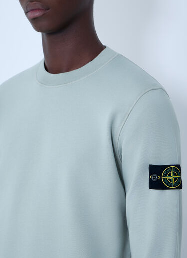 Stone Island Logo Patch Sweatshirt Green sto0164018