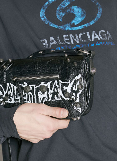 Balenciaga Le Cagole XS Flap Crossbody Bag Black bal0355008