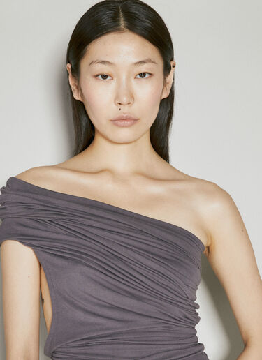 Mini Pillar One Shoulder Dress Entire Studios Mini Pillar One Shoulder Dress Purple ent0253025