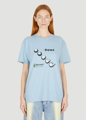 Eytys Jay Liquid T-Shirt Light Blue eyt0351016