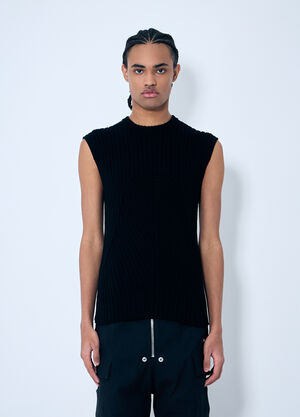 Rick Owens Rib Knit Top Black ric0159002