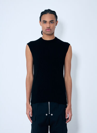 Rick Owens Rib Knit Top Black ric0159002