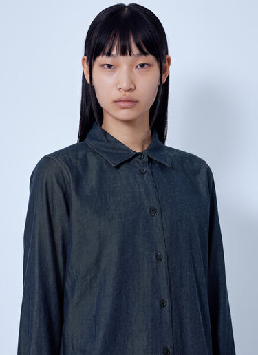 LN-CC® - Max Mara: Button-Down Denim Shirt - Navy Max Mara Button-Down Denim Shirt Navy max0266012