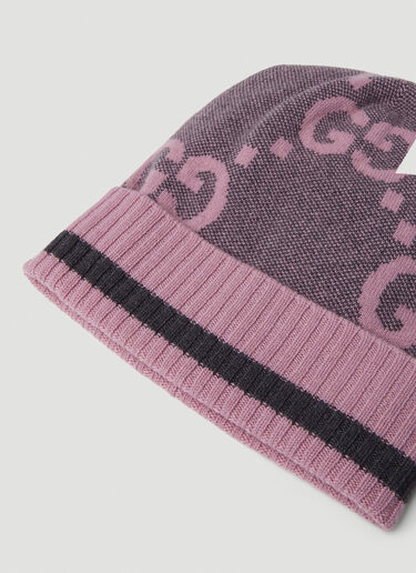 Gucci GG Motif Beanie Hat Pink guc0251144