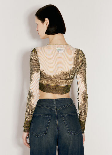 Jean Paul Gaultier Cartouche 印花短上衣  绿色 jpg0256007
