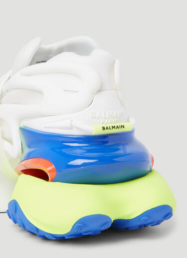 Balmain Unicorn 氯丁橡胶皮革运动鞋 白色 bln0154014