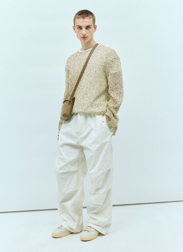 Jil Sander+ Open Knit Sweater Yellow jsp0156007