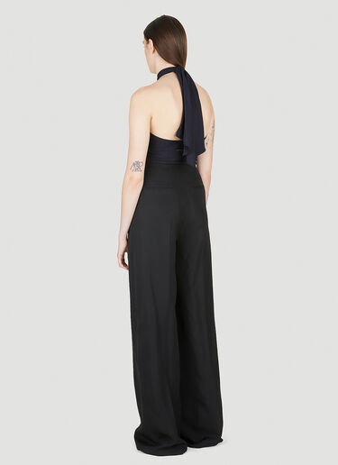 MM6 Maison Margiela Keyhole Halter Jumpsuit Black mmm0250008