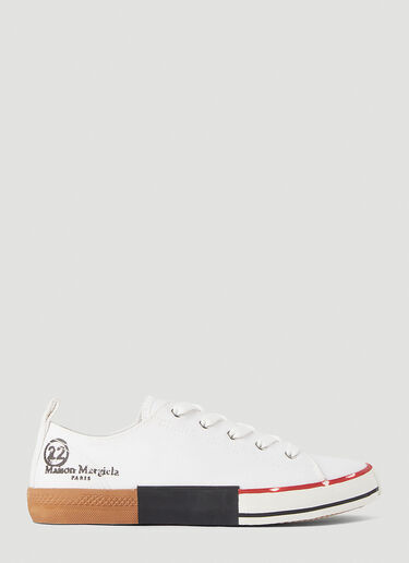 Maison Margiela Canvas Low-Top Sneakers White mla0243059