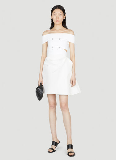 Alexander McQueen Gathered Skirt White amq0252020