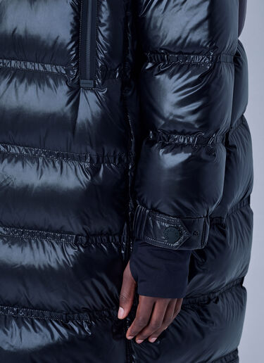 Moncler Grenoble Rochelairs Hooded Long Down Jacket Black mog0265007