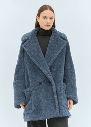 Max Mara Teddy Bear Icon Coat Blue max0258004