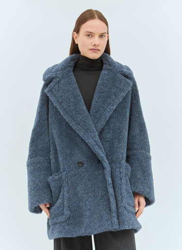 Max Mara Teddy Bear Icon Coat Blue max0258004