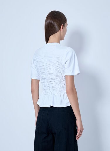 LN-CC® - Cecilie Bahnsen: Cbace T-Shirt - White Cecilie Bahnsen Cbace T-Shirt White cec0266002