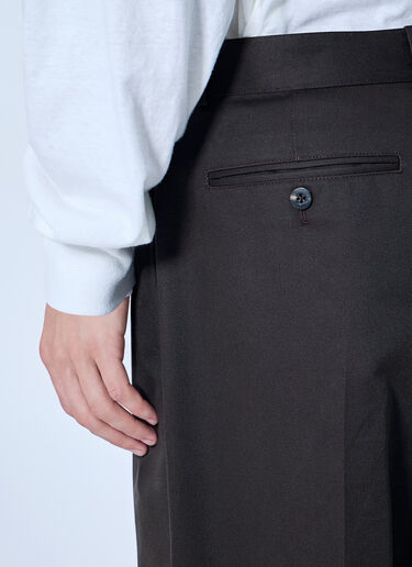 The Row Nesper Wide-Leg Drill Pants Brown row0166002