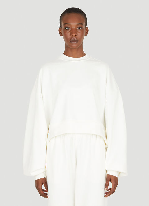 WARDROBE.NYC x Hailey Bieber 오버사이즈 스웨트셔츠 블랙 wrh0250001