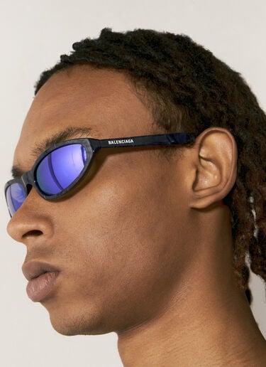 Neo Round Sunglasses Balenciaga Neo Round Sunglasses Blue bcs0356003