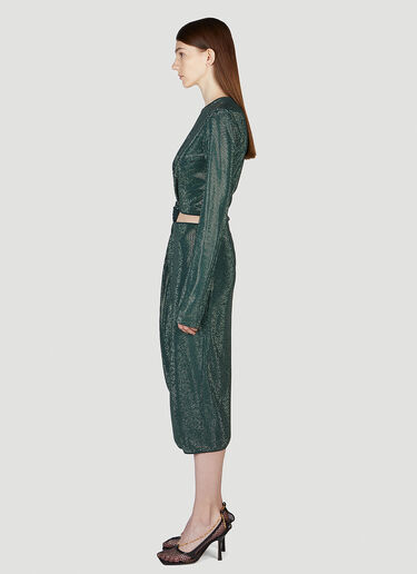 Bottega Veneta Twist Front Cut Out Dress Green bov0249100