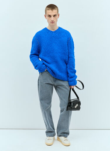 Acne Studios Knitted Alpaca Mix Sweater Blue acn0154019