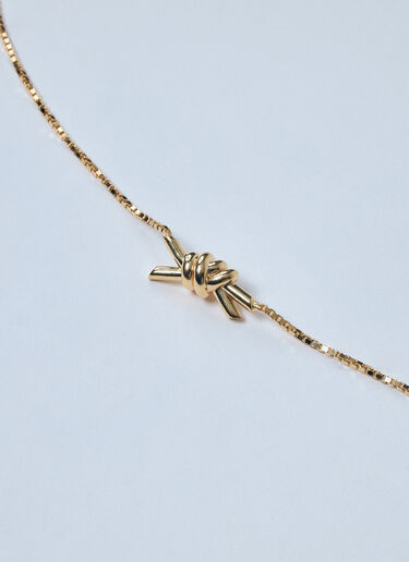 Bottega Veneta Knot Necklace Gold bov0259058
