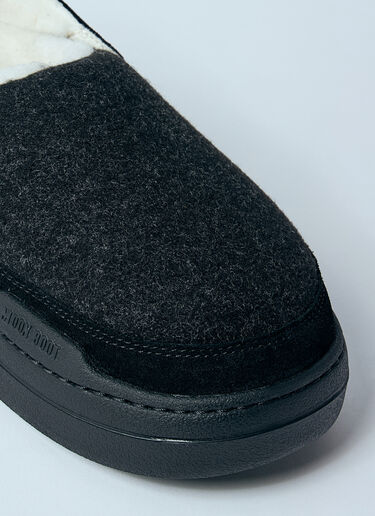 Moon Boot Park Clog Felt Mules Black mnb0260008
