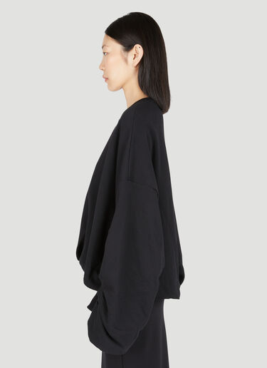 드레이프 스웨트셔츠 Dries Van Noten 드레이프 스웨트셔츠 블랙 dvn0254021