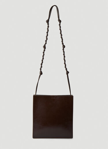 Jil Sander Tangled Medium Crossbody Bag Brown jil0147029