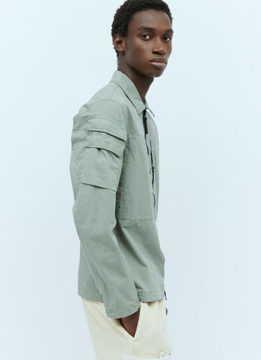 Logo Patch Overshirt Stone Island Logo Patch Overshirt Green sto0154040