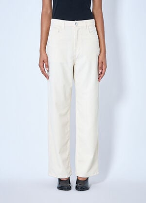 LN-CC® - RÓHE: Bruun - Signature Baggy Corduroy Pants - Cream RÓHE Bruun - Signature Baggy Corduroy Pants Cream roe0265020