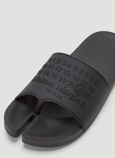 Maison Margiela Rubber Slides Black mla0143033