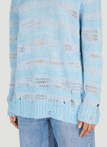 Acne Studios Ladder Knit Sweater Light Blue acn0253029