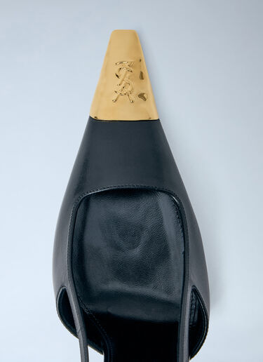 Saint Laurent Jeanne Slingback Pumps Black sla0257039