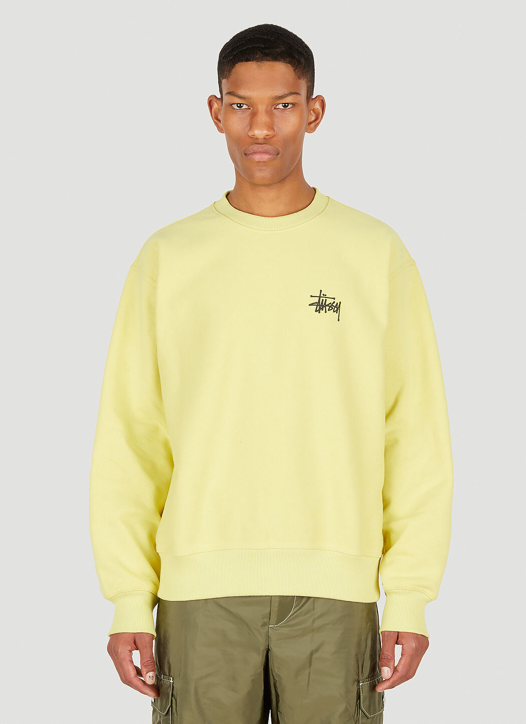 Stussy basic crewneck sweatshirt shop