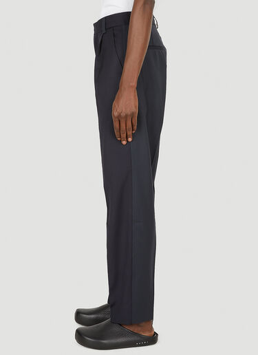 ANOTHER ASPECT Tailored Contrast Panel Pants Blue ana0149001