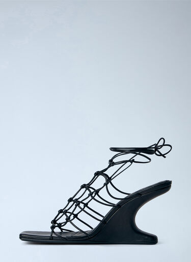 Rick Owens Web Cantilever 8 Sandals Black ric0265037