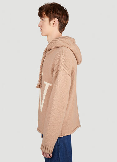 ジップフロント アンカーフーデッドセーター JW Anderson ジップフロント アンカーフーデッドセーター ベージュ jwa0154013