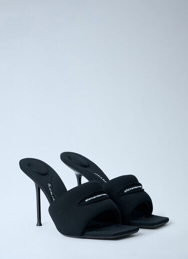 Alexander Wang Julie Slash Knit Mules Black awg0263049