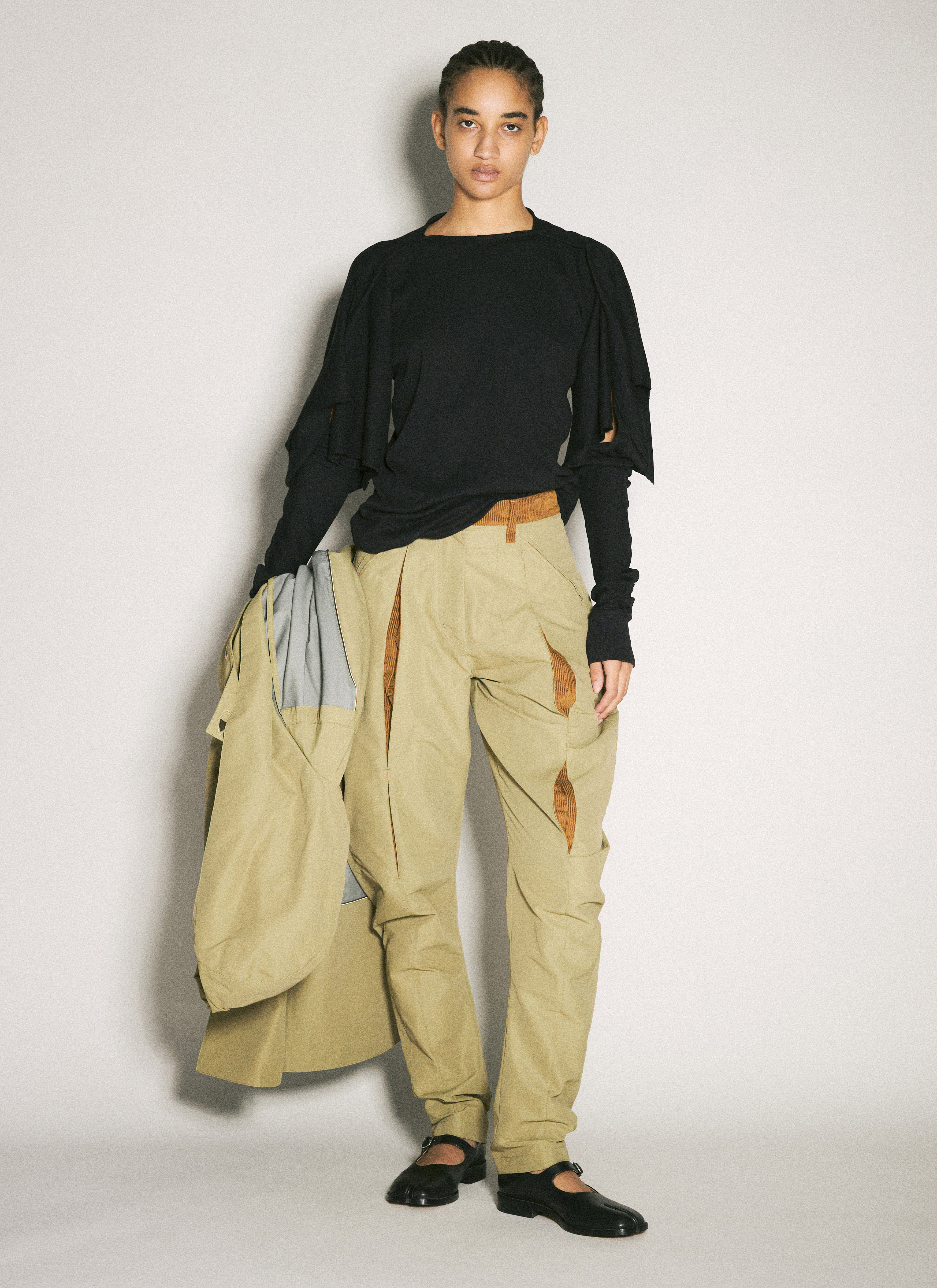 Kiko Kostadinov Women's' Circle Jersey Top in Black | LN-CC®