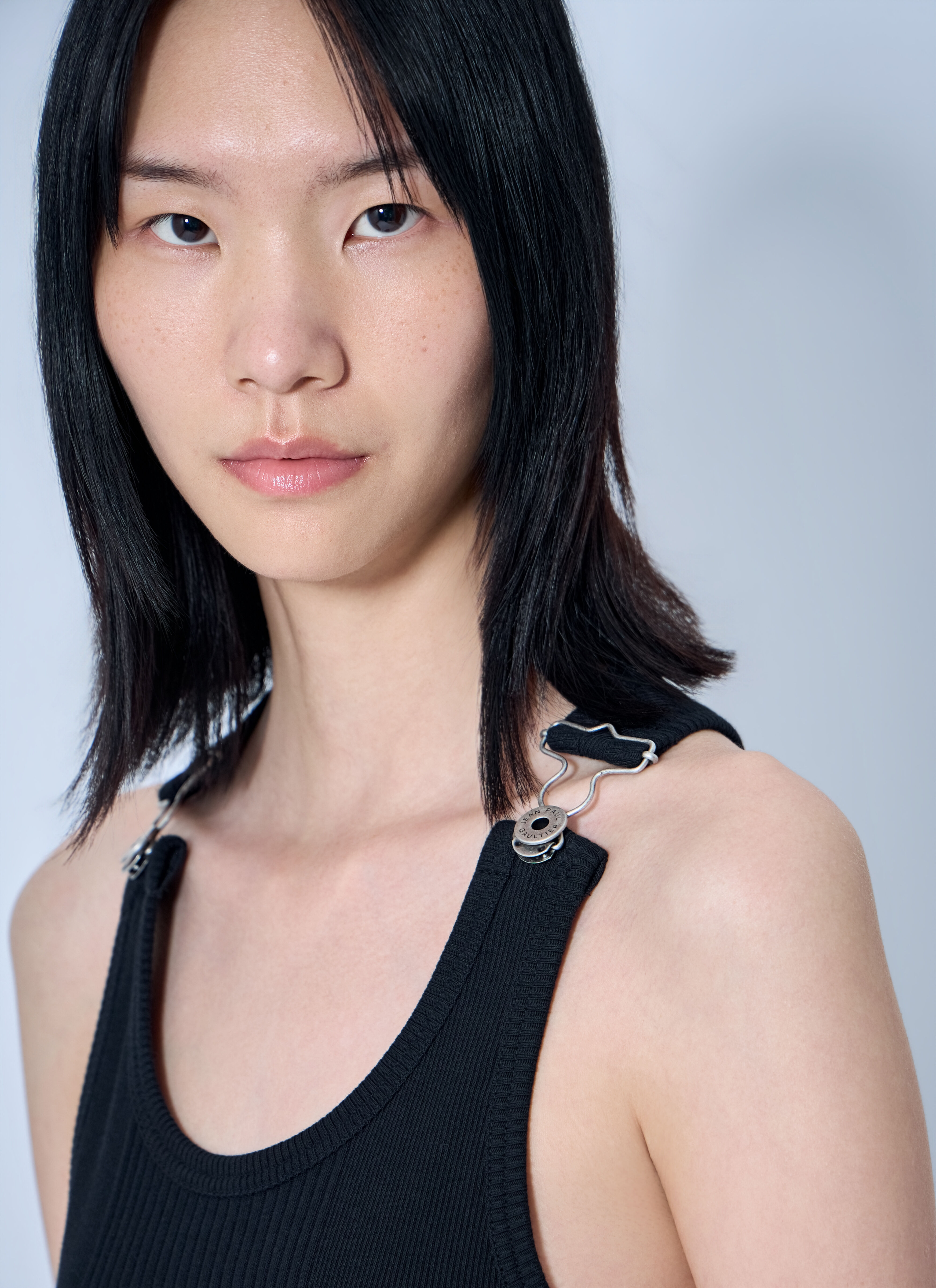 Jean Paul Gaultier レディース リブ編みタンクトップ メタルハード