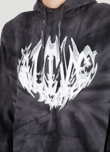 Alive & More Vinyl Dyed Hooded Sweatshirt Black aam0146006