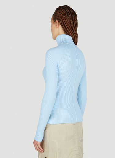 Marc Jacobs Ribbed High Neck Sweater Blue mcj0251008