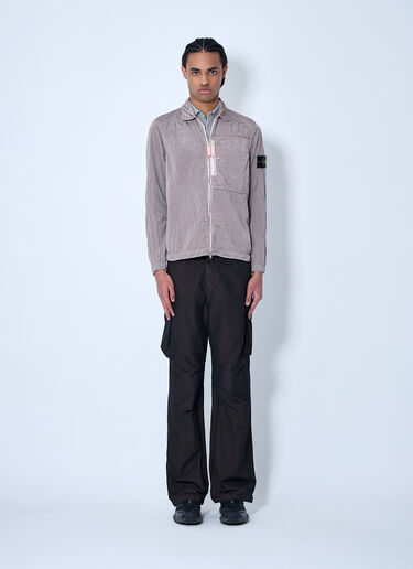 Stone Island Overshirt In Nylon Metal Pink sto0160007