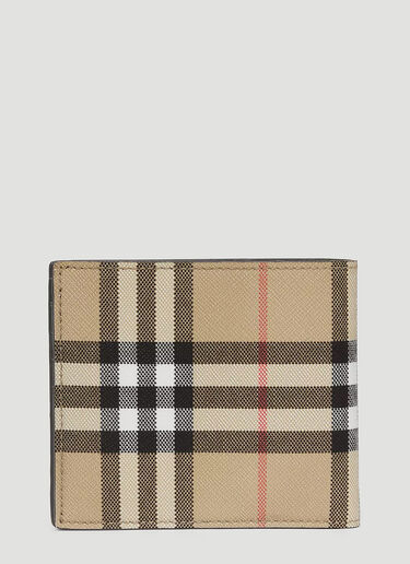 Burberry Vintage Check Bifold Wallet Beige bur0146044